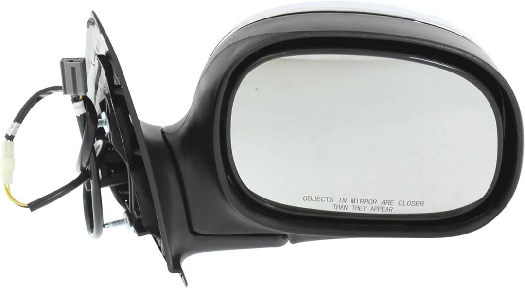 JC Whitney Passenger Side Power Non-Heated Mirror for Ford F-150 1998-2002 Chrome Extended & Standard Cab Only JFD40CR