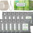 Activated Charcoal Odor Absorber (Large, 12 Pack, 100g each), Natural Charcoal Bags Odor Absorber Bamboo Charcoal Air Purifying Bag for Home, Fridge, Cabinet