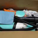 Inflatable Floating Dock Platform, Multi-People Round Water Hammock lsland Raft Tanning Float with Carrying Bag for Pool Lake Beach Party (Grey+Black)