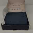 DECOLURE 100% Viscose Derived from Bamboo Sheets Full Size 4pcs - Ultra Soft & Luxuriously Cooling, 17" Deep Pocket, Double Stitching, Perfect for Hot Sleepers - Full Bed Sheets (Navy Blue)