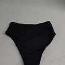 feitycom Period Swimwear - Menstrual Swimwear Bikini Bottoms - Black Leakproof Swim Bottoms for Teens Girls and Women (as1, Alpha, x_s, Regular, Regular, Black)