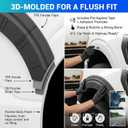 Fender Flare Protector Fits for 2021-2026 Ford F150 Wheel Arch Cover Mudguard Compatible with F150 Exterior Accessories Exclude Raptor Wing Guards Fender Trims 4PCS