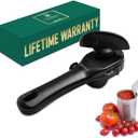 Bellemain Stainless Steel Can Opener – Manual Can Opener For seniors - Ergonomic Smooth edge Can Opener Hand Held Heavy Duty – Easy to use can opener safe cut