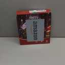 Christmas Star Tree Topper, 10 in Santa Gift Rose Gold Wire Glitter Tree Top for Christmas Tree Decorations, 20 LED Lights Metal Treetop Xmas Decor for Indoor Office New Year Holiday Tree Decoration