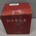 Vintage Floral Pattern Tea Pots – Built-in Infuser,Vintage Floral Teapot with Built In Infuser Stainless Steel Thermal Carafe with Lid for Hot Drinks,Green(Wooden handle,35oz)