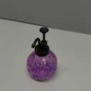 Vintage Soap Dispenser for Bathroom,Glass Kitchen Soap Dispenser with Pump,Farmhouse Antique,Cute Small Rustic Decor(Purple)