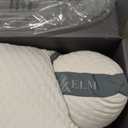 Eli & Elm | Best Ergonomic Side Sleeper Pillow for Neck Pain. Supportive Cooling Latex Fill with Luxury Breathable Cover. U-Shape Contoured Design. Queen Size Bed Pillow - 17" X 29"