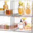 caktraie Versatile Acrylic Makeup Organizer, Drawer Organizer - Transparent Desktop Storage for Cosmetics, Office Supplies & More - Clear Organizer for Home & Office Use