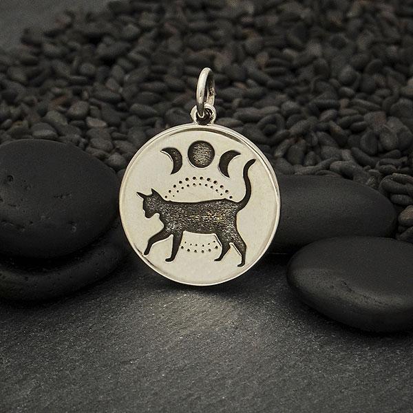 Detailed Moon Phase Witchcraft Black Cat Bracelet Launar Phase Charm Bracelet Detailed Moon Phase Witchcraft Black Cat Bracelet Launar Phase Charm Bracelet