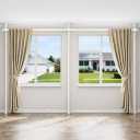 ALLZONE Tension Curtain Rods for Windows, Adjustable 31 to 83 Inch Wide, Freestanding Curtain Rods No Drilling, Apartment Renter Friendly, Heavy Duty, for Room Divider, Doorway, 63 to 130 Inches Tall