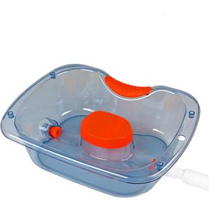 Hair Washing Basin for Bedridden, Portable Shampoo Bowl, Basin at Home for the Elderly, Hair Cuts and Coloring for the Elderly, Disabled, Bedridden and Handicapped, Blue