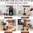 Manual Bottle Can Sealer for 55mm Caps - Adjustable Home Brewing Tool Made of Aerospace Aluminum, Includes Silicone Funnel (Black)-Only suitable for press-type sealing bottle caps