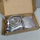 LED Shower Head Color Changing, Handheld Shower Head High Pressure with Hose, Water Saving Spray Showerheads, Discoloration Warning, Water Temperature Display, 3 Spray Modes, Easy to Install, Chrome