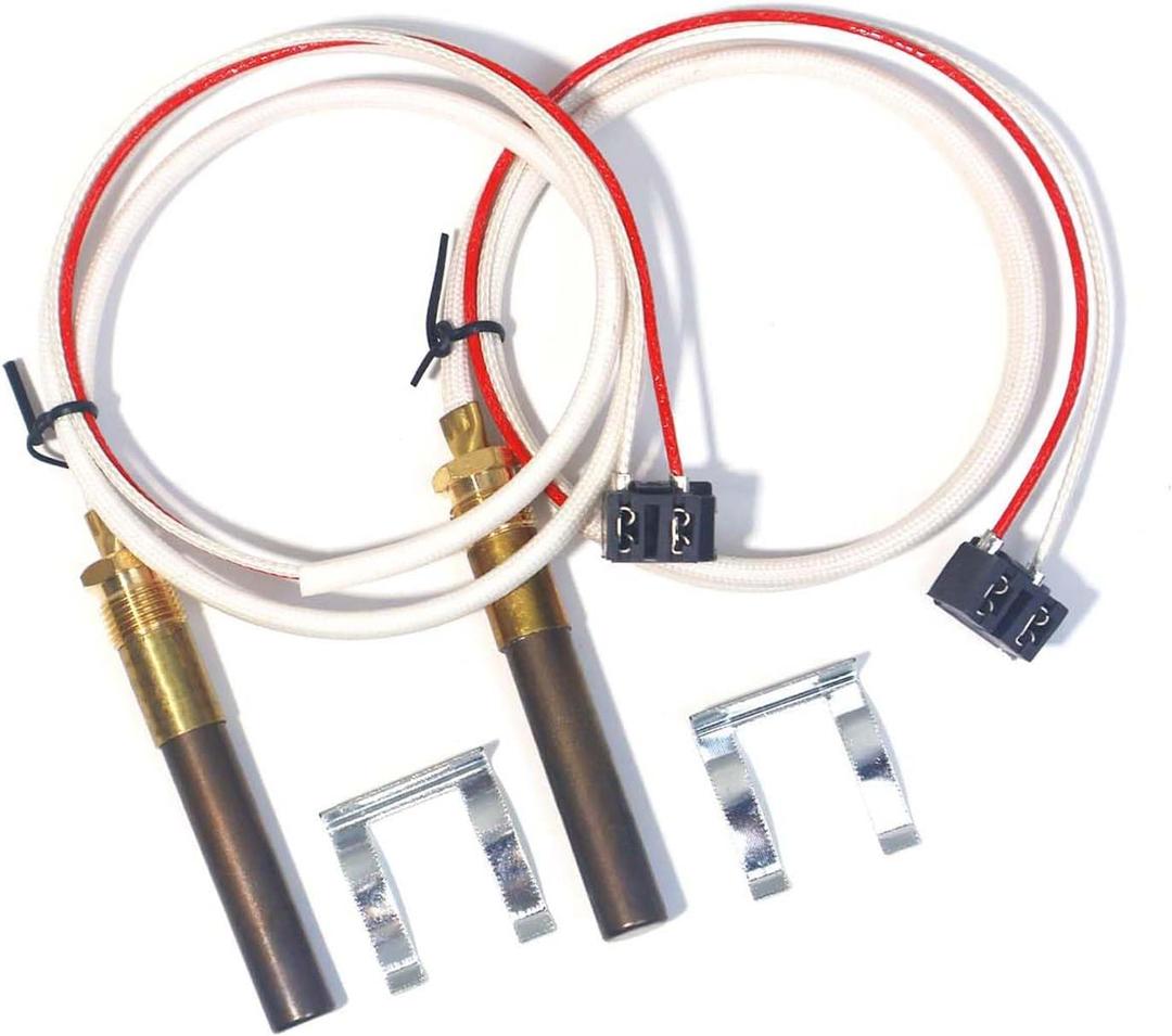 Thermopile Senor Assembly Replacement 750mv Fit for Rheem Ruud Richmond Water Heaters Pilot Burner Gas Water Heater Thermocouple Sensor Type Replace SP20824 SP20754 SP21058 SP20800 SP21096