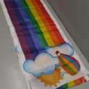 Blulu 1 Pc 11.8 ft Rainbow Ceiling Decorations Rainbow Cloud Ceiling Garland Banner Hanging Bunting for Birthday Party Classroom Daycare and Nursery School Graduation Baby Shower Decorations