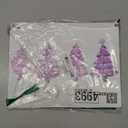 Ryeolo Merry Christmas Wooden Hanging Sign - Purple Christmas Tree Decor, Front Door Sign, Indoor Wall Hanging for Home, 10.2x7.8 Inches