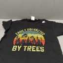 Easily Distracted by Trees Vintage Funny Tree T-Shirt, S