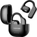YAWYORE Open Ear Headphones Wireless Bluetooth 5.3 Earbuds with Earhooks Microphone Clear Sound,60H Playtime IPX7 Waterproof, Light Weight Comfortable Fit,Suitable for Running,Workouts(Black)