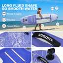 2 x Inflatable Paddle Board,Stand Up Paddle Board Set, Extra Wide SUP Board with Removable Fin, Floating Paddle, Hand Pump, Waterproof Phone Pouch,Traveling Board