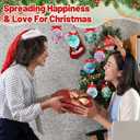 Soulchen Soulchen 10 Sets Thank You Ornaments Acrylic with Bell Employee Appreciation Gifts Bulk Inspirational Ornaments Marble Tree Decor for Valentine Coworker Nurse Teacher Team