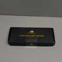 Bathroom Vanity Tray – 12" x 6" Oak Decorative Wooden Tray for Toilet Tank Organizer Wood Tray for Bathroom Countertop, Soap, Perfume & Storage, Vanity & Dresser Decor, Gold & Natural Oak