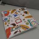 Fennoral 27 Pack Heart Wind Chime Kit for Kids Make You Own Red Heart Valentine's Day Craft DIY Coloring Wooden Ornaments for Kids Art and Craft Valentine's Day Gifts Party Decoration