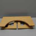 Foldable Toilet Stool, 7 Inch Poop Stool for Bathroom, Bamboo Toilet Stool Squat Adult, Collapsible Squatting Potty Stool with Non-Slip Strip - Improve Squatting Posture and Comfort, Wood