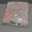 WOUVMA Pink Shower Curtain Floral Cotton Linen Cottagecore Shower Curtain for Bathroom 72" W x 72" L