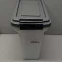 IRIS USA Dog Food Storage Container, Airtight Lid, 2-Cup Scoop, Up to 13 Pounds Pet Food Storage, Versatile Pet Food Bin, Treats, BPA Free, Dark Gray