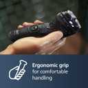 Philips Norelco Shaver 1100 Series, Dry Electric Shaver, 27 Self-Sharpening ComfortCut Blades, 4D Floating Heads, P-Cap, Deep Black, Model S1016/90