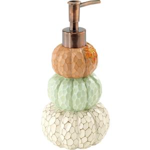 Avanti Linens - Soap Dispenser/Lotion Pump, Fall Inspired Bathroom Accessories (Grateful Patch Collection)