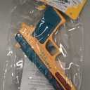 Light Up Pistol Toy - Hand Gun Toys with Dazzling Electric LEDs Light & Fighting Sound & Unique Telescopic Action, Great Party Favor, Gifts for Boys and Girls (Batteries Not Included) (Green/Yellow)