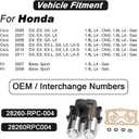 Transmission Dual Linear Shift Solenoid for 2007-2008 Honda Fit 1.5L L4 2006-2011 Honda Civic 1.8L L4 Dual Linear Shift Solenoid Repalce - 28260RPC004 28260-RPC-004
