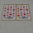 Holiday Home Hearts Be Mine Wood Wall Sign 2pcs 14inch