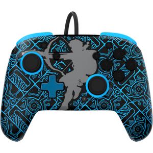 PDP REMATCH GLOW Wired Controller: Sheikah Shoot For Nintendo Switch, Nintendo Switch - OLED Model