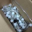 JMEXSUSS 100 LED Connectable Globe String Lights Indoor Bedroom, 33ft Warm White Christmas Lights Plug in with Remote, 8 Modes Hanging Fairy Light Outdoor for Room Classroom Party Valentine Day Decor