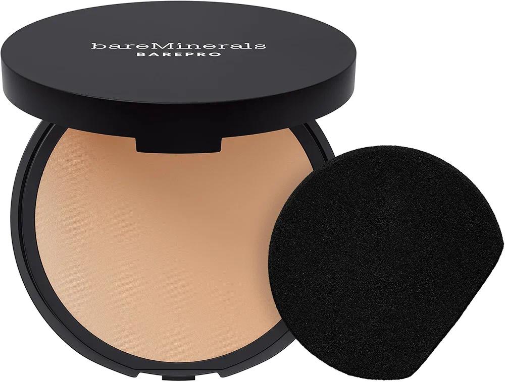 bareMinerals Barepro Skin-Perfecting Powder Foundation, Matte Pressed Powder Foundation Full Coverage, Oil Control, Dermatologist-Tested, Longwear Mineral Matte Complexion