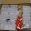Wonderjune 24 Sets Fishing Party Favors Candy Little Tackle Boxes with Red White Floater Thank You Cards for Making My Reel Fun Fishing Theme Party Decorations