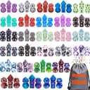15 Sets Random Assortment Polyhedral RPG Mini Dice (105pcs),Surprise Mystery Mini Dice Set,10mm Mini DND Magic The Gathering Dice Set for MTG,RPG,D&D Dungeons and Dragons Role Playing Game