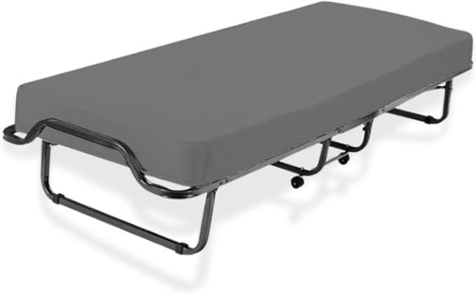 Cot Sheet 25" X 70", Daycare for Cot Size Mattress Sheets Pack of 2 Fitted Narrow Twin/Camp Bunk/Rvs Bunk/Trifold Mattress, Soft and PolyBlend Microfiber Cover for Toddler, Dark Grey