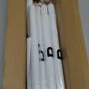 ENJOYBASICS Shower Curtain Rod 30 to 76 Inches, 1 Inch Stainless Steel Adjustable Spring Tension Rods No Drill for Bathroom, Closet, Window, Room Divider, Never Rust, Non Slip, White