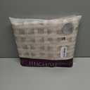 Jinchan Linen Curtains for Living Room and Bedroom - Beige Striped Ticking Pattern, Light Filtering Pinstripe Window Treatment, 2 Panels, 63 Inches Long