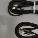 AGVEE 2 Pack 6ft Replacement for Garmin Nuvi GPS Charger Data Cable Gpsmap Charging Cord, TI-84 Plus/ CE/ C Silver, Blue Yeti USB Microphone/ Pro Mic, for Canon IFC-400PCU/ 300PCU/ 200U, Black