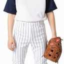 DEVOROPA Toddler Baseball Pants Youth Boys Girls Softball Pants Kids Fast Pitch Tee Ball Practice Pants Pockets Large