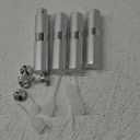 Lil Ray 8ml Portable Mini Perfume Atomizer(4 PCS)，Refillable Empty Small Spray Bottle for Travel, Twist Tpye Pocket Cologne Sprayer (Silver)