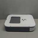 Foldable Cat Litter Box, Fully Enclosed Litter Box with Lid, Covered Kitty Kitten Litter Boxes Enclosure with Scoop, Odor Control, Easy to Clean, 3 Modes for Cat up to 12 lbs(White&Grey)