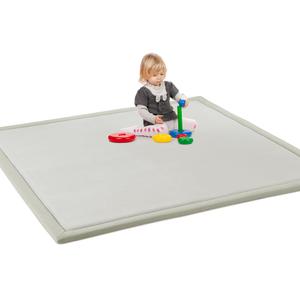 HOMBYS 1.2-Inch Thick Play Mat for Playpen 50x50, Memory Foam Baby Play Carpet Mat with Non-Slip Backing for Kids Toddler Crawling and Play, Super Soft Velvet Playmat for Nusery