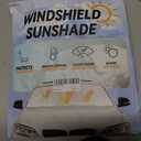 INSAUTO Custom Fit Windshield Sun Shade Accessories for Mini Cooper F55 2014-2025, Foldable Front Window Sunshade, UV & Heat Reflector, Keeps Interior Cool, Includes Storage Bag