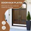 Door Kick Plate 10" x 36" AL KickPlate, Fits 38" Doors, Gloss White