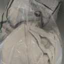 70 Inch Extra Wide Pinch Pleated Curtains 84 Inches Long 2 Panels Set for Living Room, Cream Memory Shape Pleat Blackout Dual Layer Linen Farmhouse Insulated Noise Reducing Windows Drapes 7 FT Length